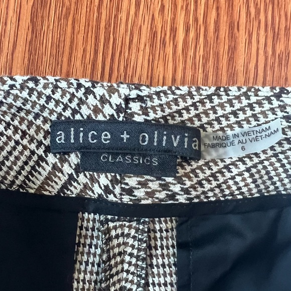 Alice + Olivia Eric High Waisted Plaid Pants - Picture 4 of 9